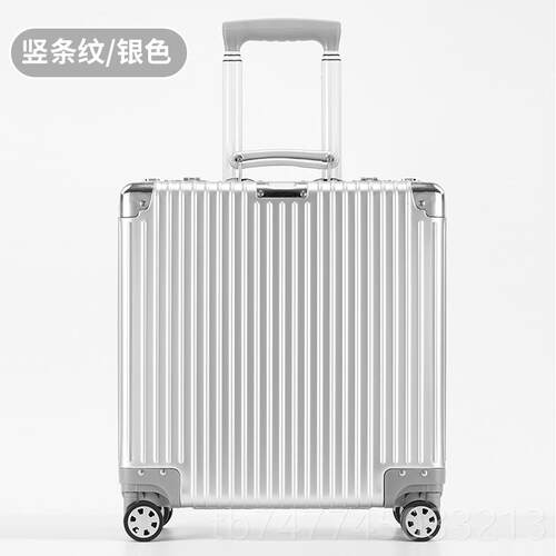 新款轮IS1HINE8寸全铝镁合金拉杆箱商务行李箱便万向登机小型轻旅
