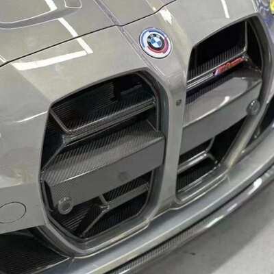 适用于宝马M3M4干碳纤维CLS中网前杠格栅干碳中网G80G82专用中网