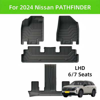 For 2024 Nissa PATHFINDER TPE Car Floor Mat/Rear Trunk Mat