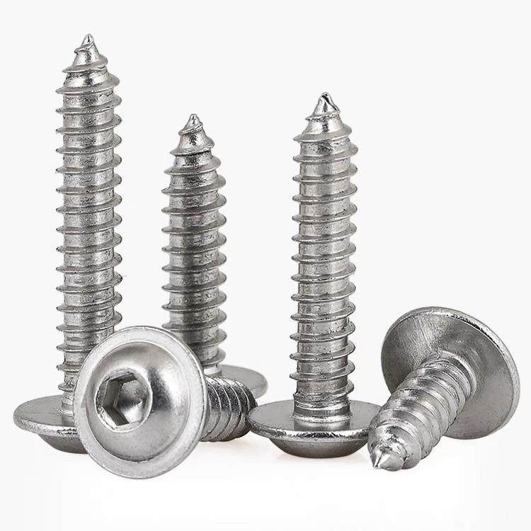 M3M4M5不锈钢304内六角带垫圆头自攻螺钉粤标PWA大头尖尾木牙,模玩/动漫/周边/娃圈三坑/桌游,模型制作工具/辅料耗材,淘宝优惠券,粉丝福利购,淘宝优惠卷