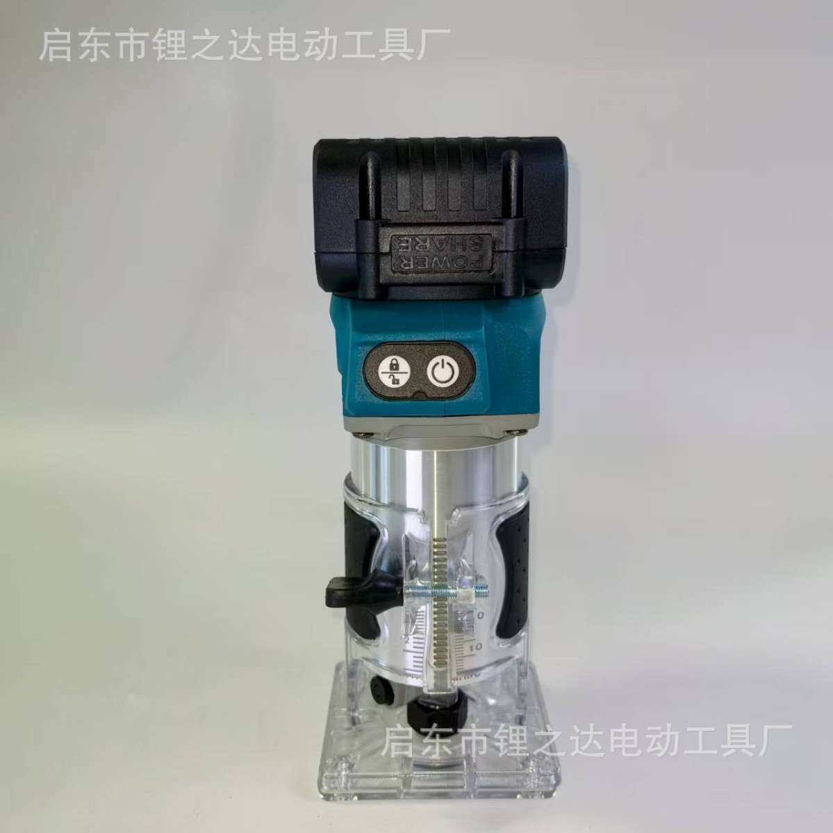 无刷锂电修边机电动开槽机电木铣雕刻机木工开孔挖槽多功能小锣机