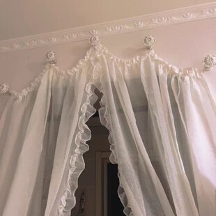 包邮精品复古风窗帘挂钩墙钩绑带壁钩法式穹顶窗帘窗纱幔头固定钩