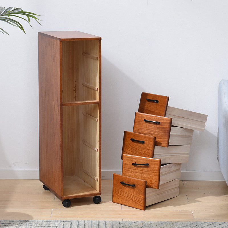 夹缝收纳柜浴室置物收纳抽屉柜18cm客厅缝隙立柜窄边卫生间杂物柜