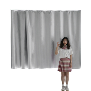 挂钩式窗帘免打孔安装卧室飘窗全遮光布遮阳隔热防晒轨道滑轨简易