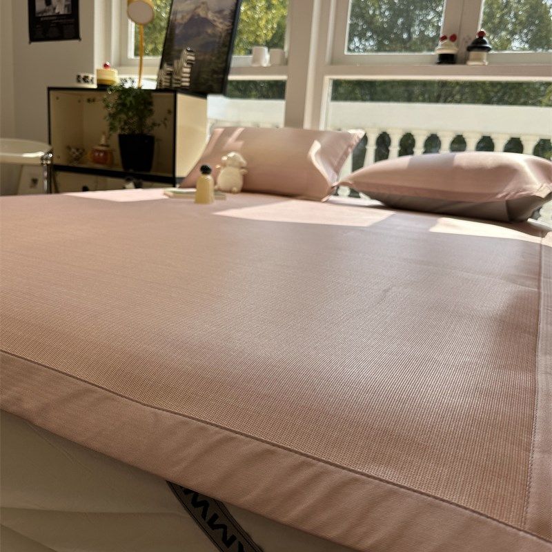 少女心粉嫩冰藤席夏凉席空调席软席1.5m1.8米床席款三件套可水洗,床上用品,凉席/草席/麻席,淘宝优惠券,粉丝福利购,淘宝优惠卷