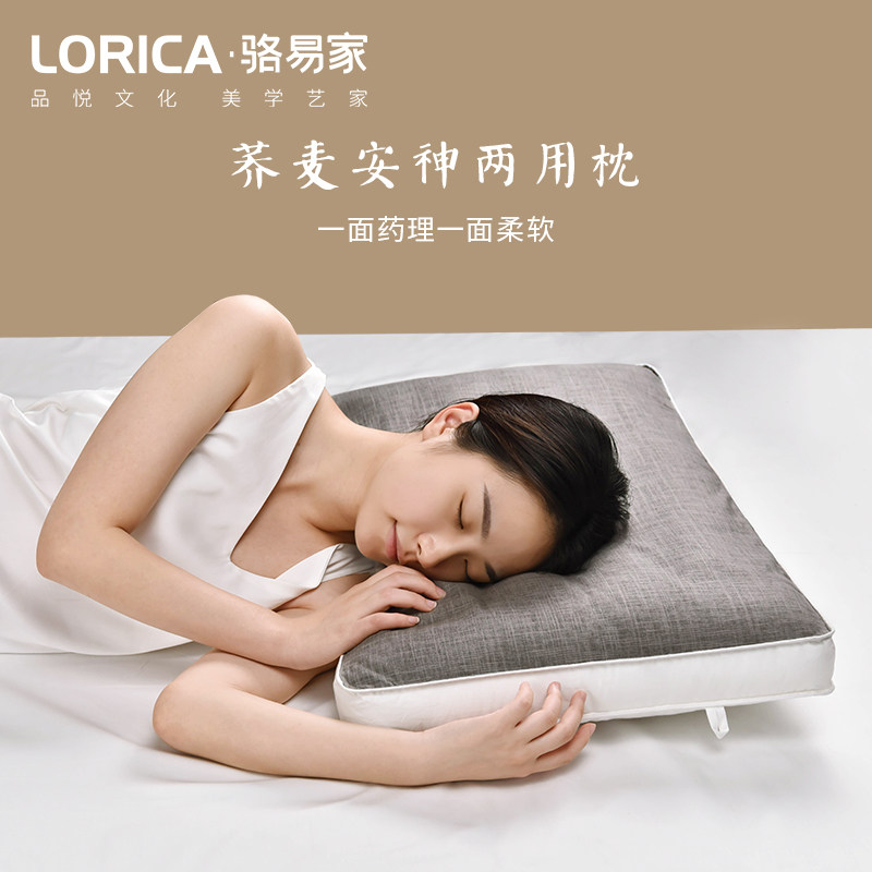 荞麦皮枕头硬枕芯男夏天护颈椎助睡眠夏季凉枕睡觉专用一对单个装
