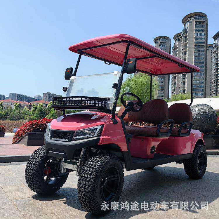 厂家直销4-6人座2025年新款00cc燃油高尔夫球车/四轮观光车
