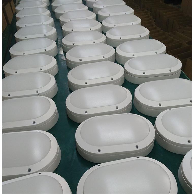 LED户外防潮灯外壳 led室外吸顶灯10W18W椭圆户外屋檐走道灯