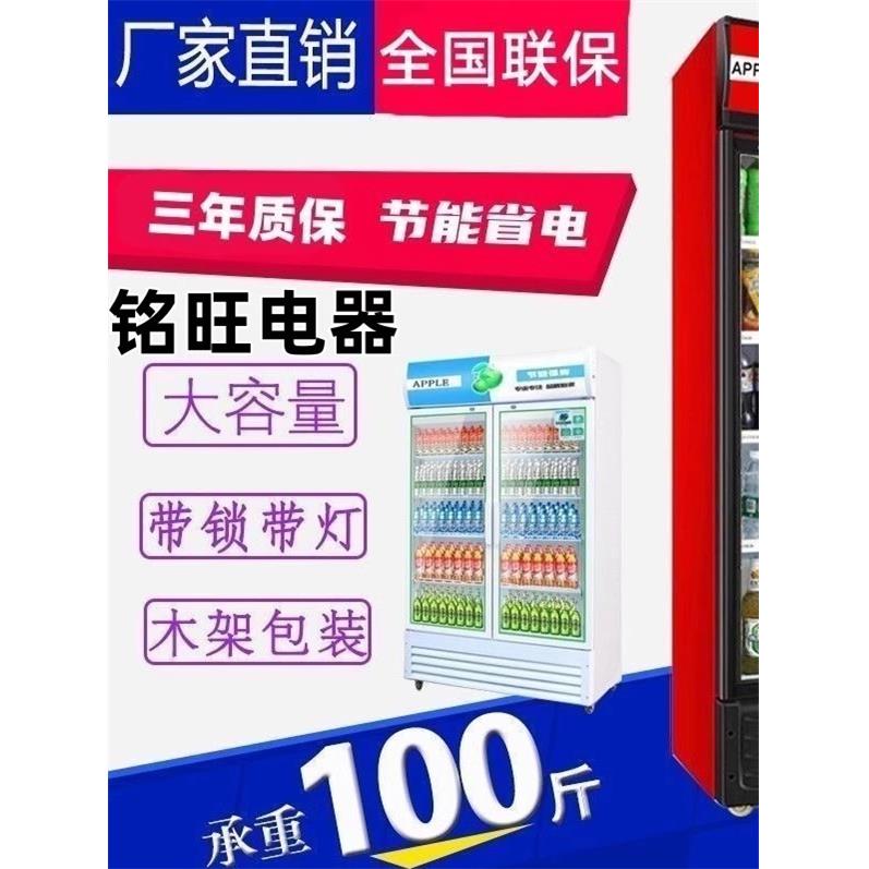 冷藏保鲜展示柜饮料柜单门立式商用冰箱双门冷饮柜啤酒柜超市冰柜