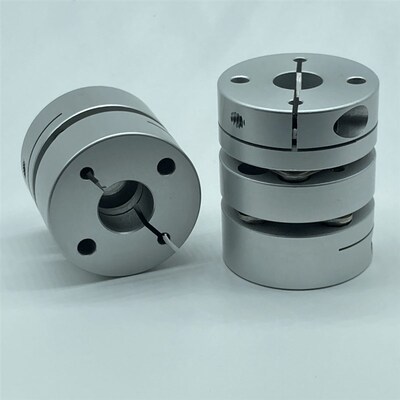 外径D26 单膜片联轴器 长度L21.6 双膜 抱紧 弹性簧片补偿 大扭矩