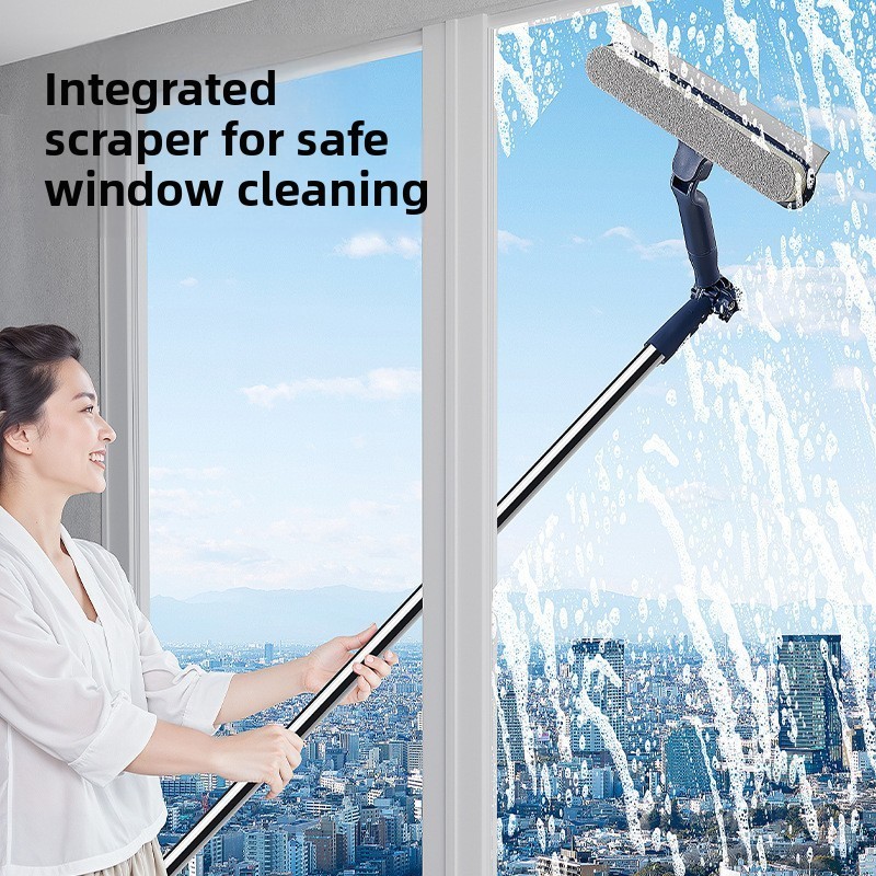 【下单立减30】加长杆双擦玻璃神器家用高层窗外专用工具JY