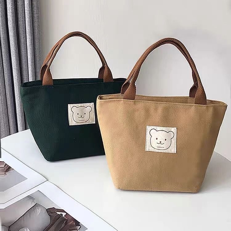 原创日系小水桶型托特帆布包简约百搭文艺单肩手提便当餐盒包女,箱包皮具/热销女包/男包,通用款女包,淘宝优惠券,粉丝福利购,淘宝优惠卷