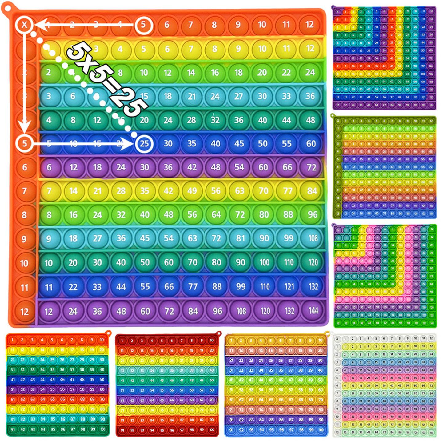 Multiplication Pop数学乘法加法泡泡按压益智科教玩具灭鼠先锋