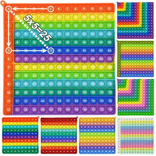 Multiplication Pop数学乘法加法泡泡按压益智科教玩具灭鼠先锋