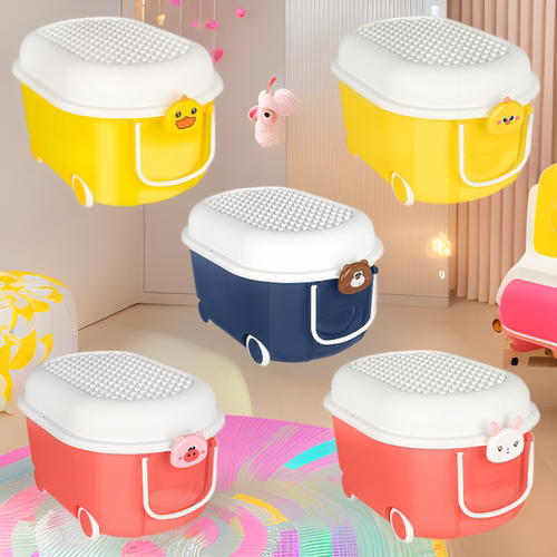 小黄鸭收纳箱带轮大容量