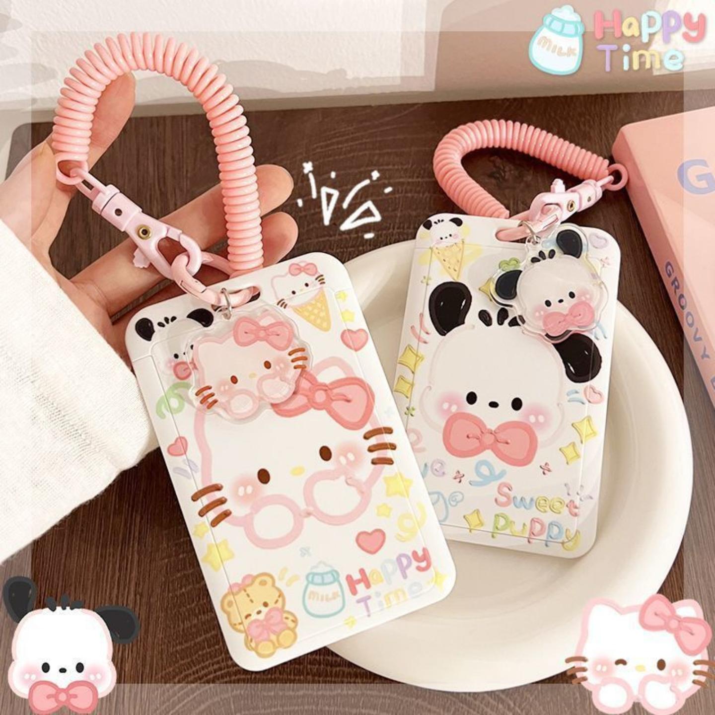 油画帕恰狗浮雕卡套带挂绳