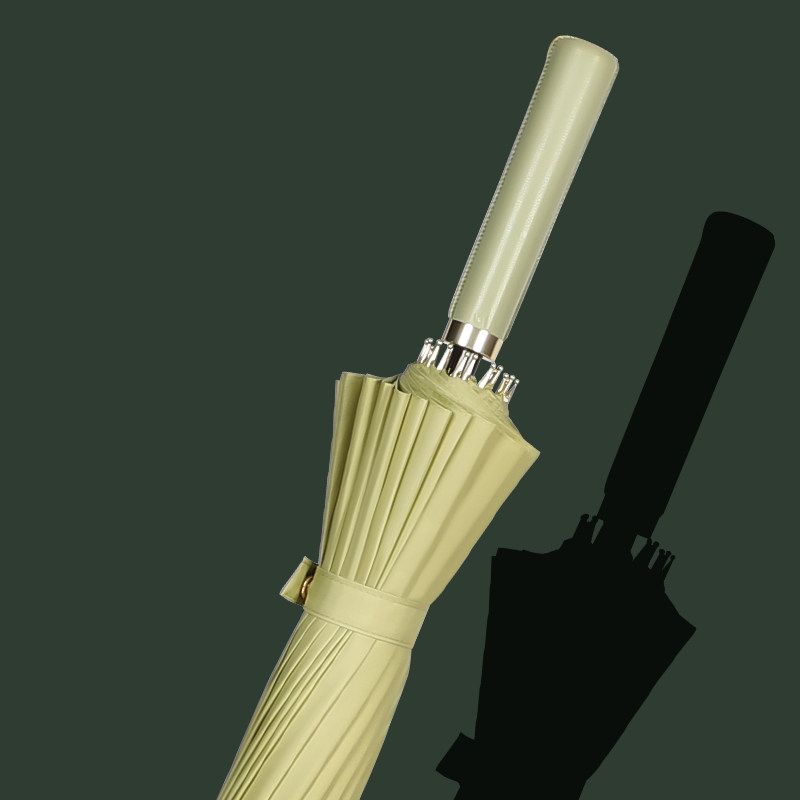 24骨超大长柄雨伞大号双人直杆晴雨两用商务纯色防风复古定制logo