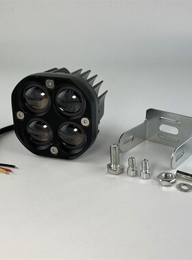 摩托车射灯强光切线LED透镜远近一体大灯泡超亮铺路外置改装流氓