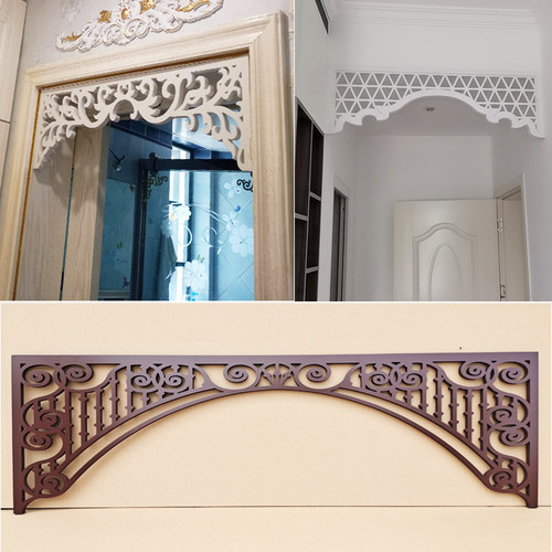 通花板挂落pvc花格镂空中式门楣垭口装饰现代走廊门头雕花月亮门