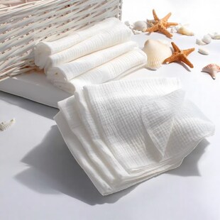 纱布毛巾大尺寸纯棉100全棉新生婴儿a类拍嗝巾长款盖肚巾双层薄款