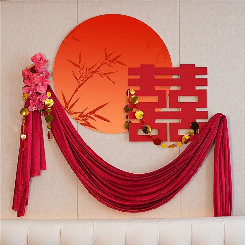 结婚装饰布幔喜字kt板婚房布置套装新房主卧男女方卧室床头背景墙,节庆用品/礼品,婚房装扮用品,淘宝优惠券,粉丝福利购,淘宝优惠卷