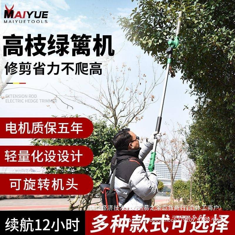 UWM修迈越高枝电机艺动绿篱机充电式园绿化修剪枝机园林剪加长篱