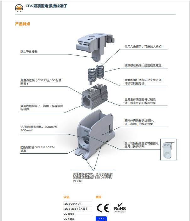 TE/泰科CBS50 盖板VYT0512 标记卡CBS95 TAA0917 VYT0817接线端子