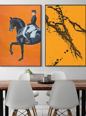 式抽画象关EM-1161装饰艺术画客厅挂画美大气走廊玄过道餐厅样板