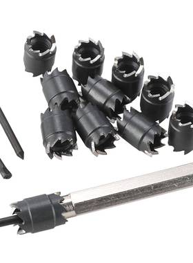 焊点去除钻13套高速钻钢点件焊BCH钻焊点电动工套装六角柄具修锚