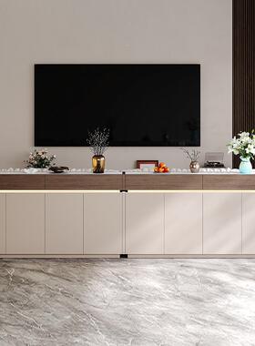 超薄墙家餐边柜用靠一体现代简RPW约沙发背柜小户型靠厨房轻奢储