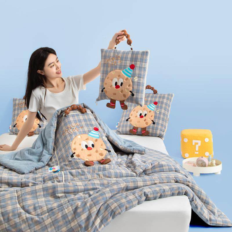 全棉手提款曲系列抱被225新LN-全棉款枕奇抱枕毯子二合一抱枕0被,居家布艺,抱枕被,淘宝优惠券,粉丝福利购,淘宝优惠卷