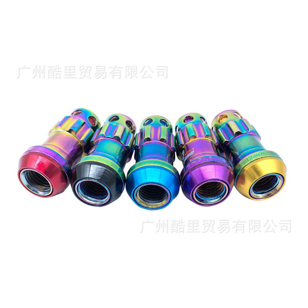 4汽车改装通螺帽新款618R0汽车装轮毂螺用丝轮毂螺改母防盗轮胎螺