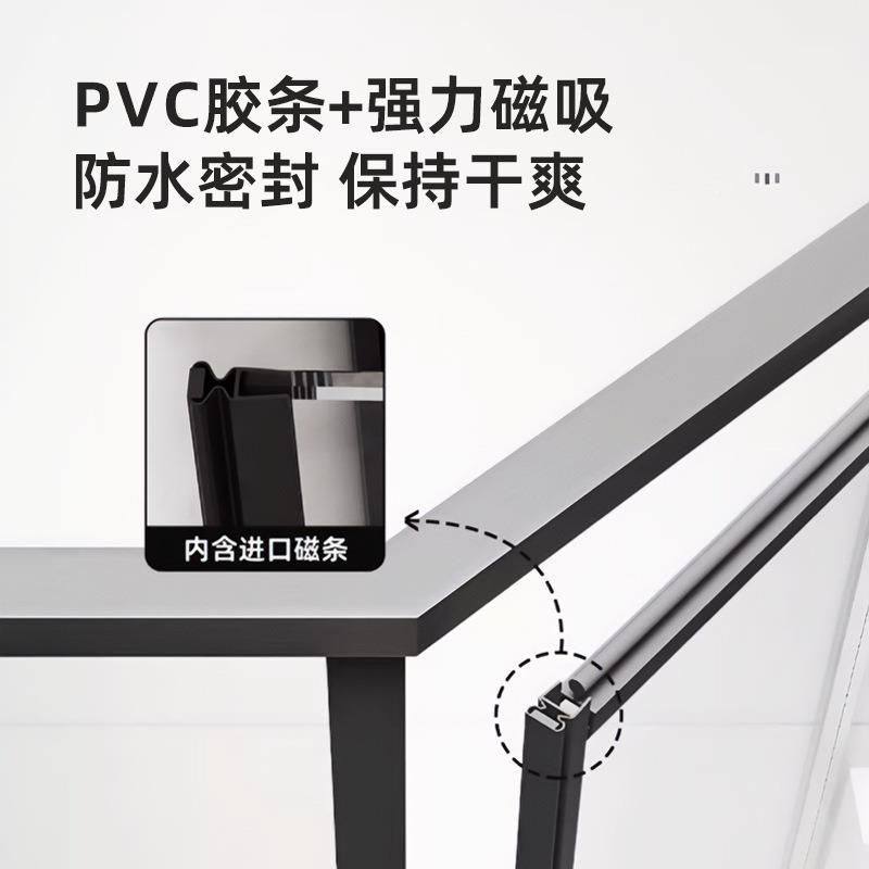 极钻石型淋浴房型材配简件离660间卫生平开门不锈钢浴室干湿分隔