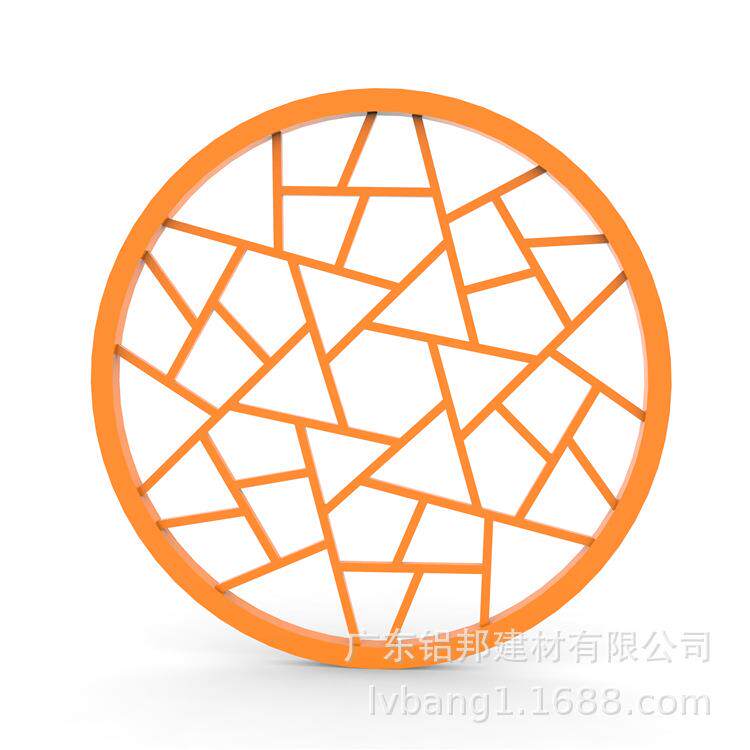 圆形铝窗金花冰中裂纹仿花格窗别25630墅古铝合花格窗防盗式铝窗