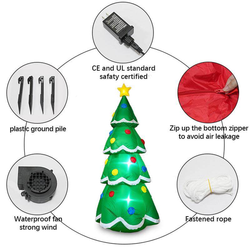 2.1米草充圣诞树气模户外庭圣院花园坪诞节派对装饰气OYX摆件