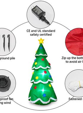 2.1米草充圣诞树气模户外庭圣院花园坪诞节派对装饰气OYX摆件