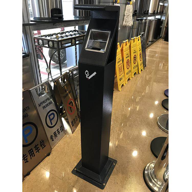 酒店灰色烤漆烟立式烟9灰柱深GPX-1AL5890122U吸烟区欧式烟蒂收集