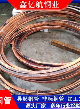 铜RQC方现货生产各种格铜方管1管2*1规0*1紫.5散热用紫铜方盘管