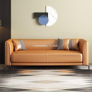 小型皮艺沙客户厅卧室简约现代出公租房三人寓EQZ休发息区双人意