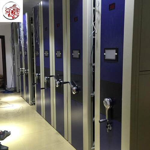 智能工密集柜手摇道轨密集架病历档案柜JQB-M财务证凭资料柜厂文