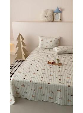 纱床单/儿童纯棉全棉裸层婴儿母婴级睡可以20248XS用超幼柔软亲肤