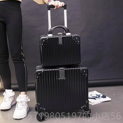 新款18寸行李箱小型登机拉杆箱子女行男密码包迷你20网旅红i小ns