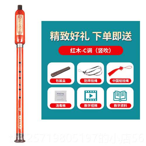 高档新艺红木巴乌乐器竖调吹吹横G人调Fc调降b调儿童小学生成初学