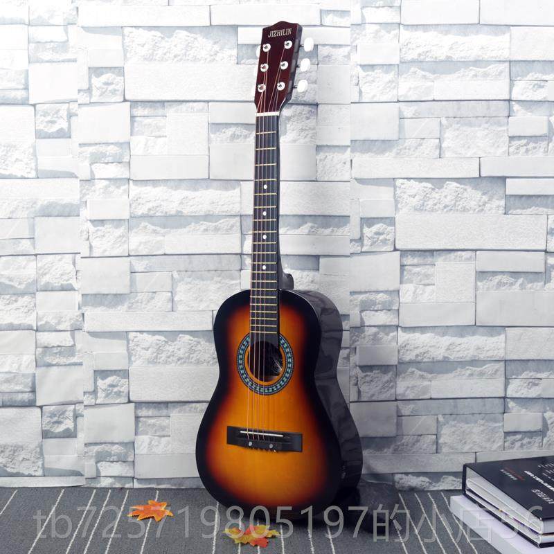 高档0寸儿童3生初学民谣木吉他36学寸新手练习复古琴圆角乐器送全
