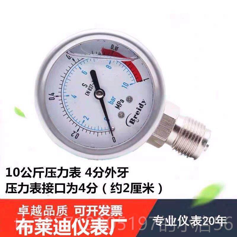 高档来水压表自水压力表家用压水检测测试仪2分/分净4水器测试表1
