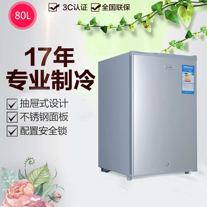 冰箱全冷冻全国联保BD-80家用母乳小冰箱单门茶叶急冻柜冷冻柜