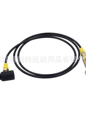 TR21-4苏打气瓶充气头接1.5米黑色细高压管大气瓶充小气瓶过气管