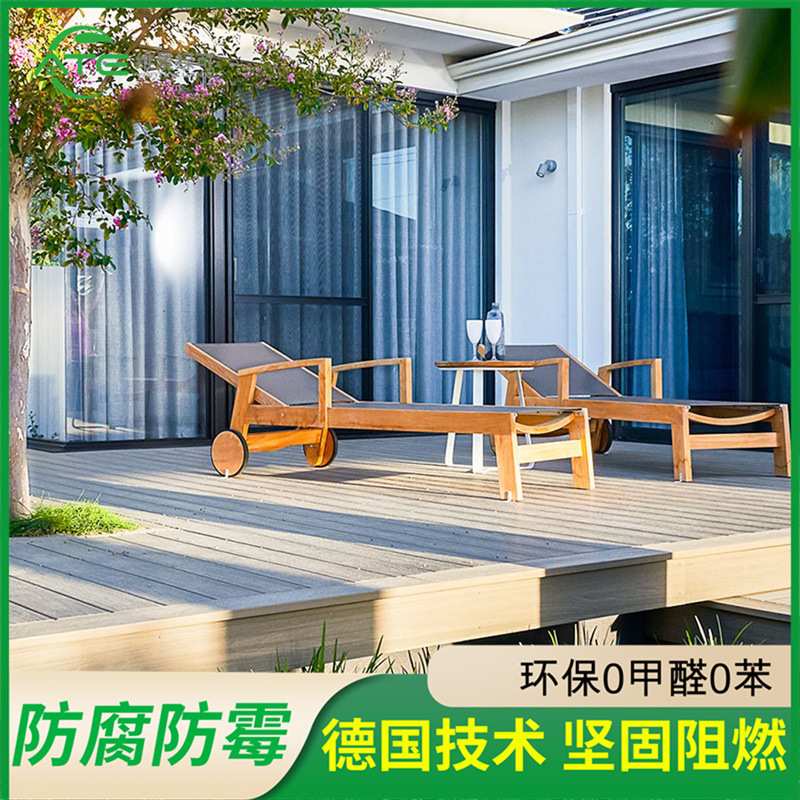 塑木地板户外露台木塑室外二代共挤防腐木地板庭院地面铺设塑木板