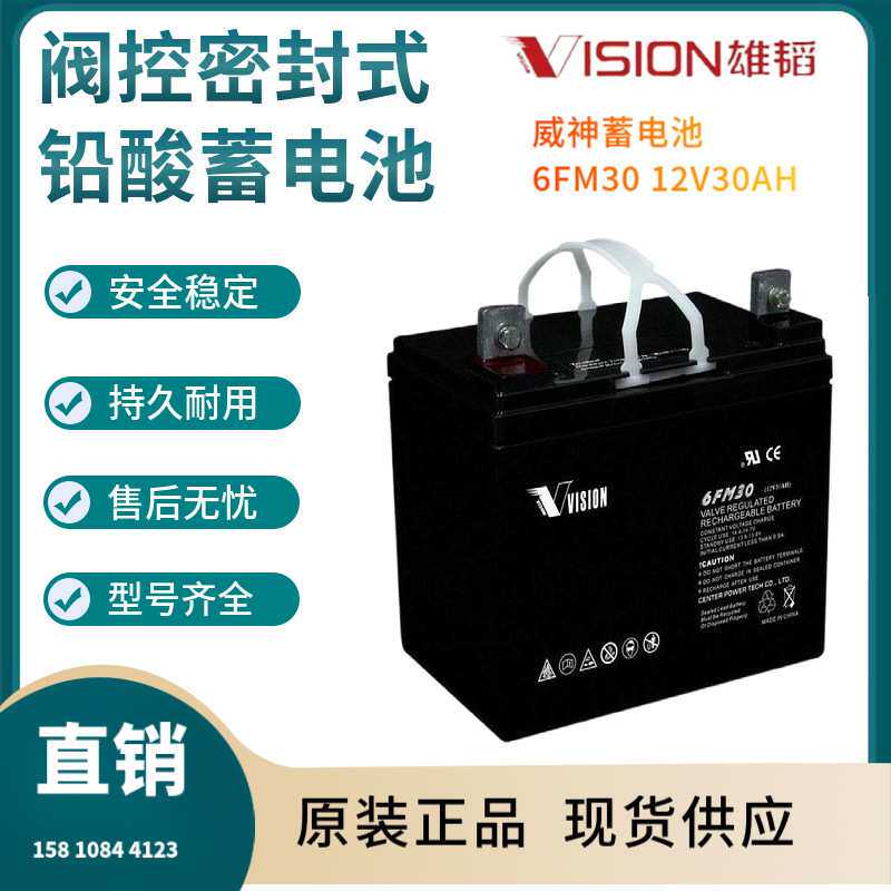 威神蓄电池6FM30 12V30AH 信号系统 基站备用 电厂备用三年非进口