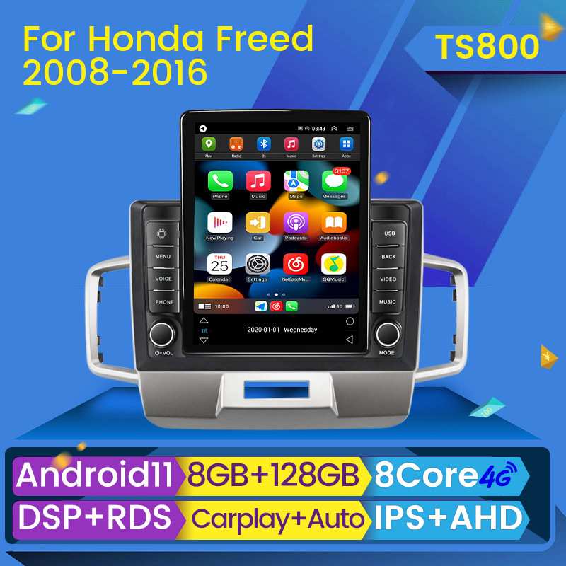 适用于本田飞度Honda Freed TK竖屏车载安卓导航仪carplay 石碑机